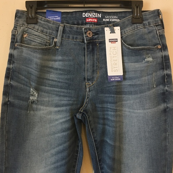 Denizen Levi’s Distressed Stretch cuff jeans - 8 - Picture 2 of 6